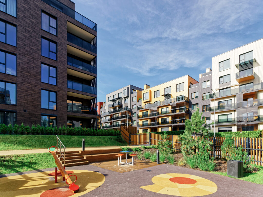 children-playground-modern-architectural-complex-residential-buildings-outdoor-facilities